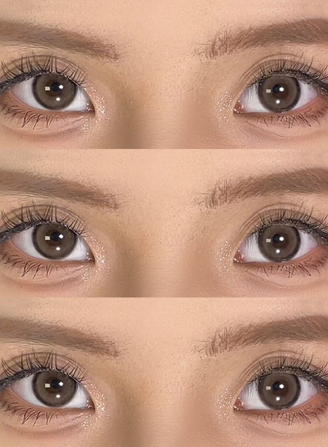 Freshlady Almond Murmur Brown Contact Lenses, Natural Yearly Daily Wear - Image 3